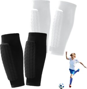 2 Pairs Soccer Shin Guards for Kids...