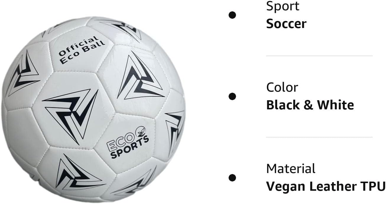 Eco Sports Soccer Ball, Size 3, 4, & 5 PVC Free, Recycled TPU Material, Long Air Retention for Practice & Games BPA Free Non Toxic, Better Balls Better World - Image 7