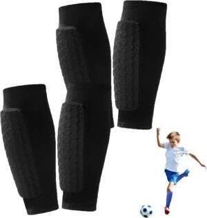 2 Pairs Soccer Shin Guards for Kids...