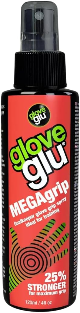 Gloveglu MEGAgrip Goalkeeper Glove Grip Spray | Advanced Goalkeeper Glove Palm Grip Reviver | Improved Catching & Better Ball Handling
