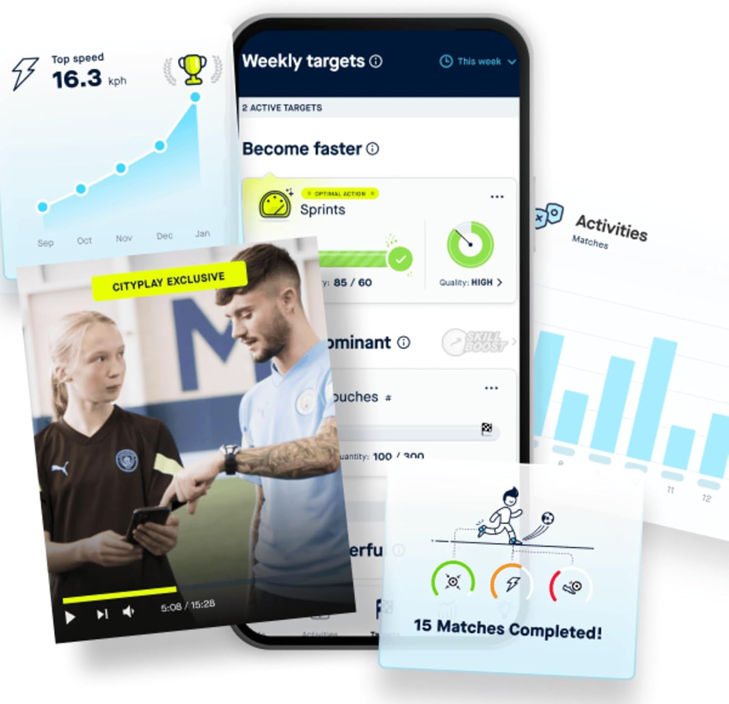 CITYPLAY Smart Soccer Tracker for Cleats - Training Sensor for Youth | Tracks 25+ Technical & Physical Metrics - 12-Month App Access - High-Precision Foot Wearable Technology - Ideal Soccer Gift - Image 6