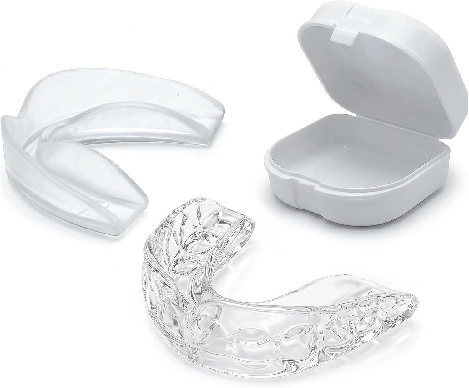 Professional Sport Mouth Guards- 2 Pack - No BPA - Safe Clear Color - No Color Additive - Athletic Teeth Mouth Guards - Fit Any Mouth Size - Custom Fit - Free Carrying case Included - Image 9