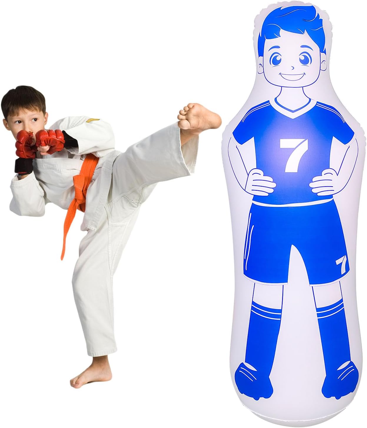 ZHUYNXIR Inflatable Soccer Dummy, Soccer Training Equipment, Inflatable Dummy Goalkeepr Air Mannequin Free Kick Wall Goalkeeper Defender Training for Children Adults - Image 7