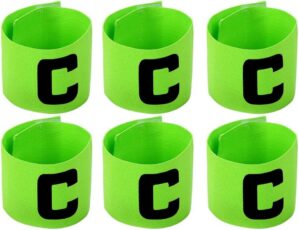 6 Pieces Elastic Soccer Captain Arm...