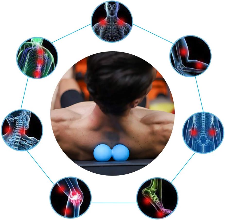 Peanut Massage Ball - Double Lacrosse Massage Ball & Mobility Ball for Physical Therapy - Deep Tissue Massage Tool for Myofascial Release, Muscle Relaxer, Acupoint Massage - Image 2