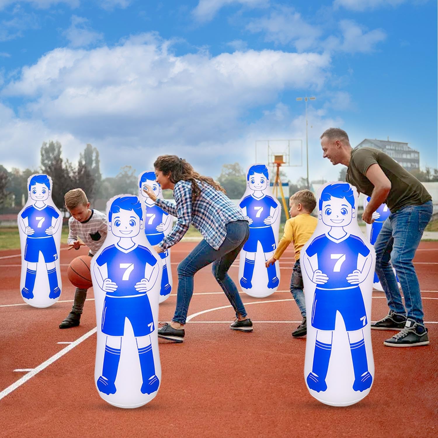 ZHUYNXIR Inflatable Soccer Dummy, Soccer Training Equipment, Inflatable Dummy Goalkeepr Air Mannequin Free Kick Wall Goalkeeper Defender Training for Children Adults - Image 9