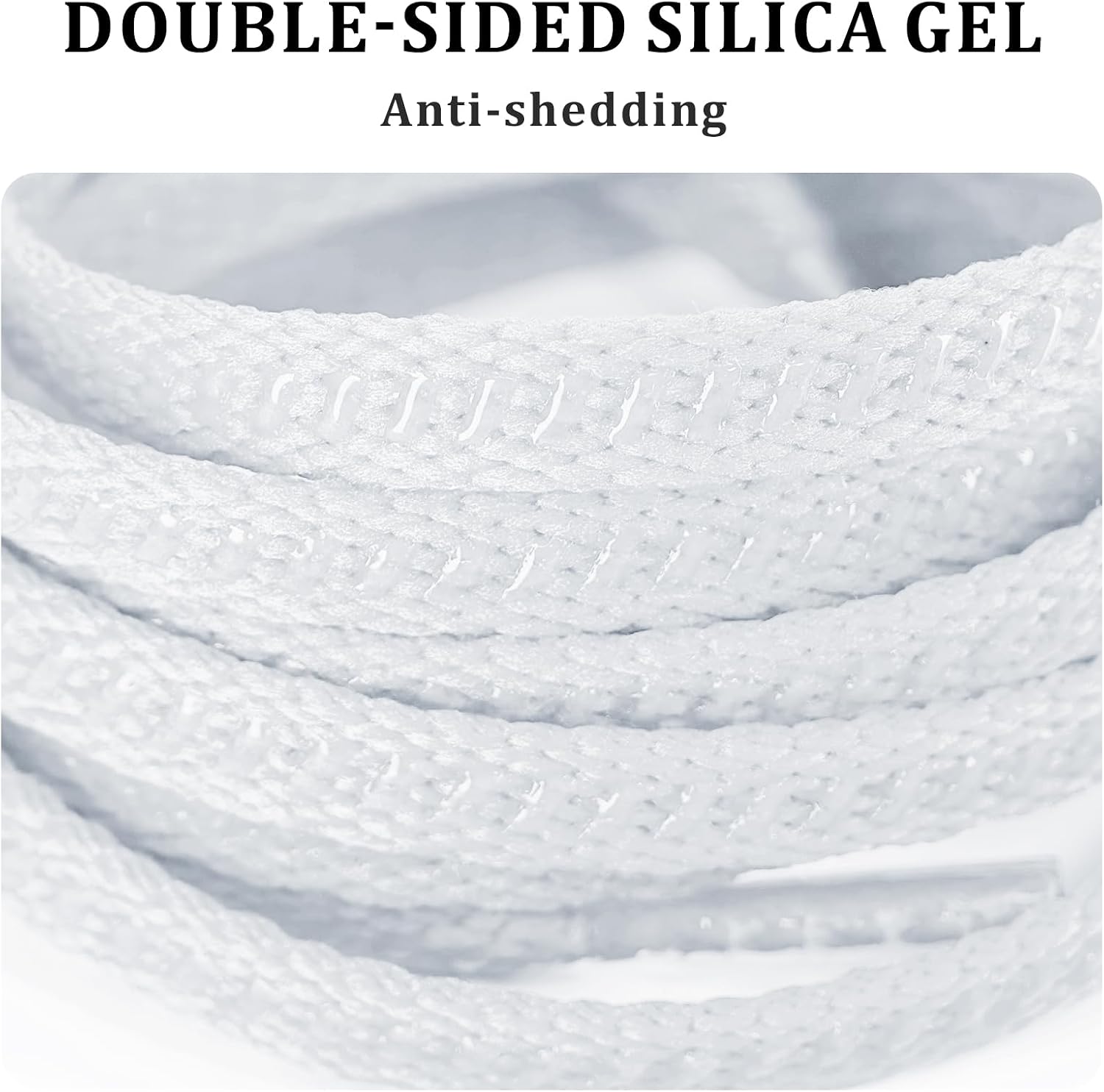 UamGlsob 7MM Non-Slip Soccer Shoelaces for Football Boots, Durable Grip Anti-Slip Silicone Shoe Laces Replacement for Cleats - Image 5