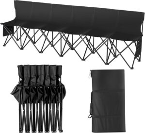 VEVOR Portable Folding B ench, 6 Se...