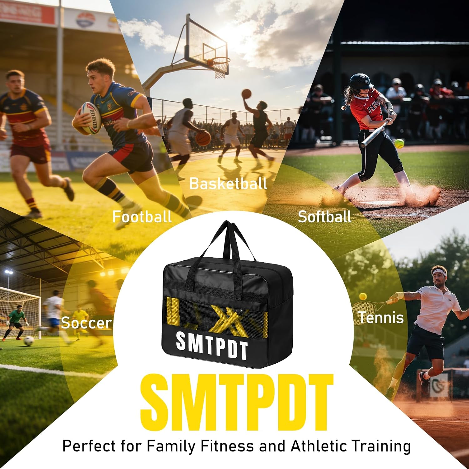 Agility Ladder,Soccer Training Equipment Set,20ft Speed Ladder,4 Agility Hurdles,Football Basketball Training Equipment,Football Accessories for Kids Youth Adults | Footwork, Speed & Agility Training - Image 5