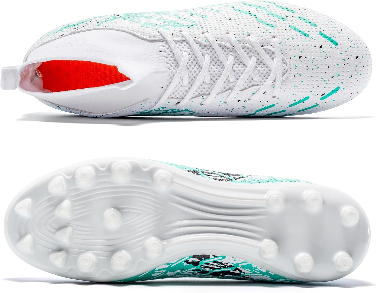 Unisex Soccer Cleats Lightweight No-Tie Lacing System Multi-Surface Football Shoes with Ankle Support for Beginners to Advanced Players - Image 7