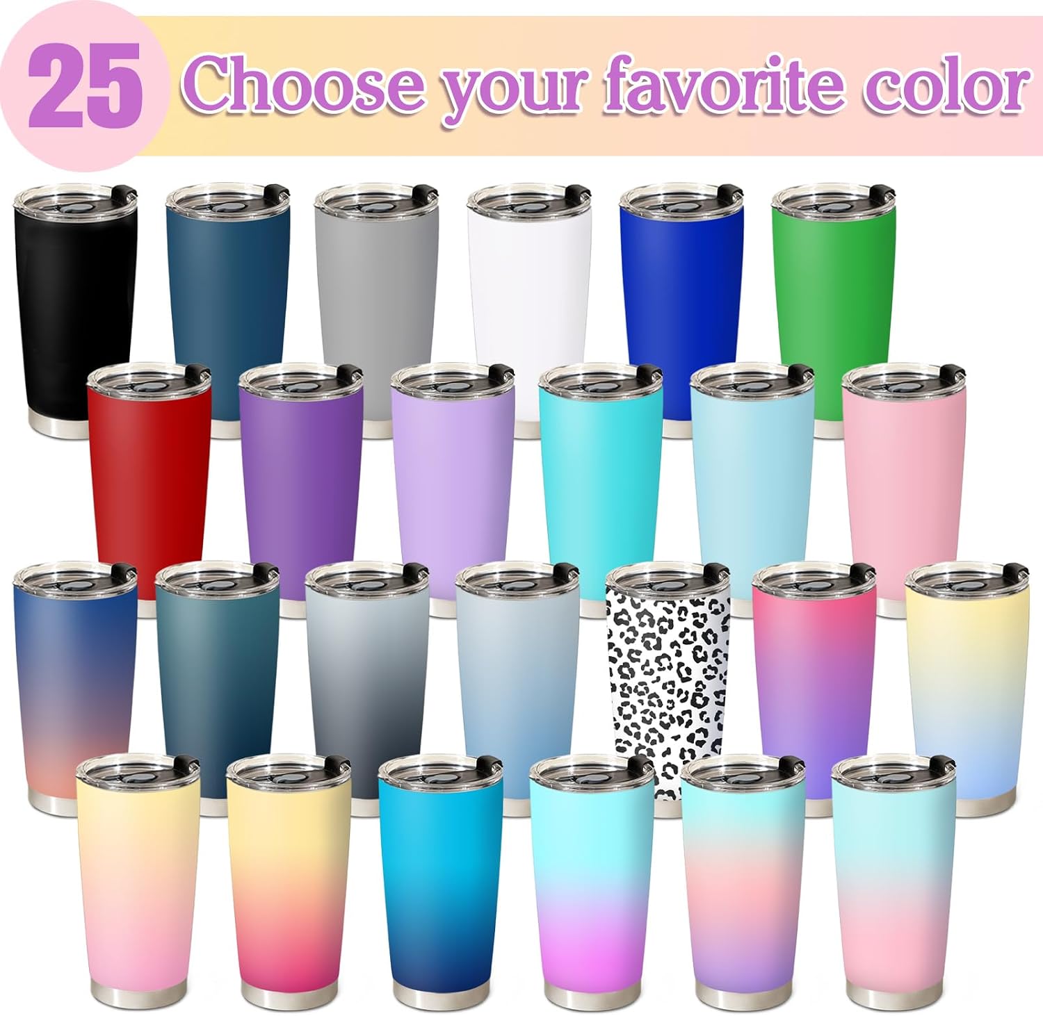 Petalsun Personalized 20oz Coffee Tumbler Bulk with Picture Text Logo Name | Travel Coffee Cup, Employee Appreciation Gift, Customized Retirement Birthday Wedding Gifts for Women Men Enterprise - Image 5