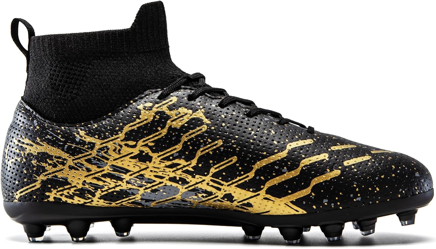 Unisex Soccer Cleats Lightweight No-Tie Lacing System Multi-Surface Football Shoes with Ankle Support for Beginners to Advanced Players - Image 3