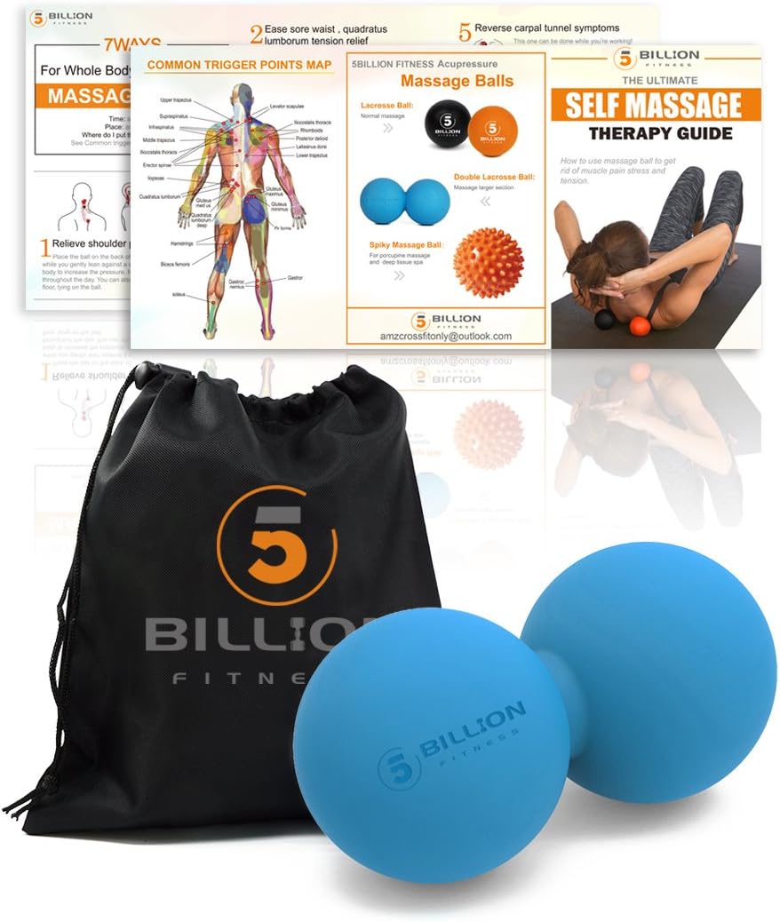 Peanut Massage Ball - Double Lacrosse Massage Ball & Mobility Ball for Physical Therapy - Deep Tissue Massage Tool for Myofascial Release, Muscle Relaxer, Acupoint Massage - Image 5