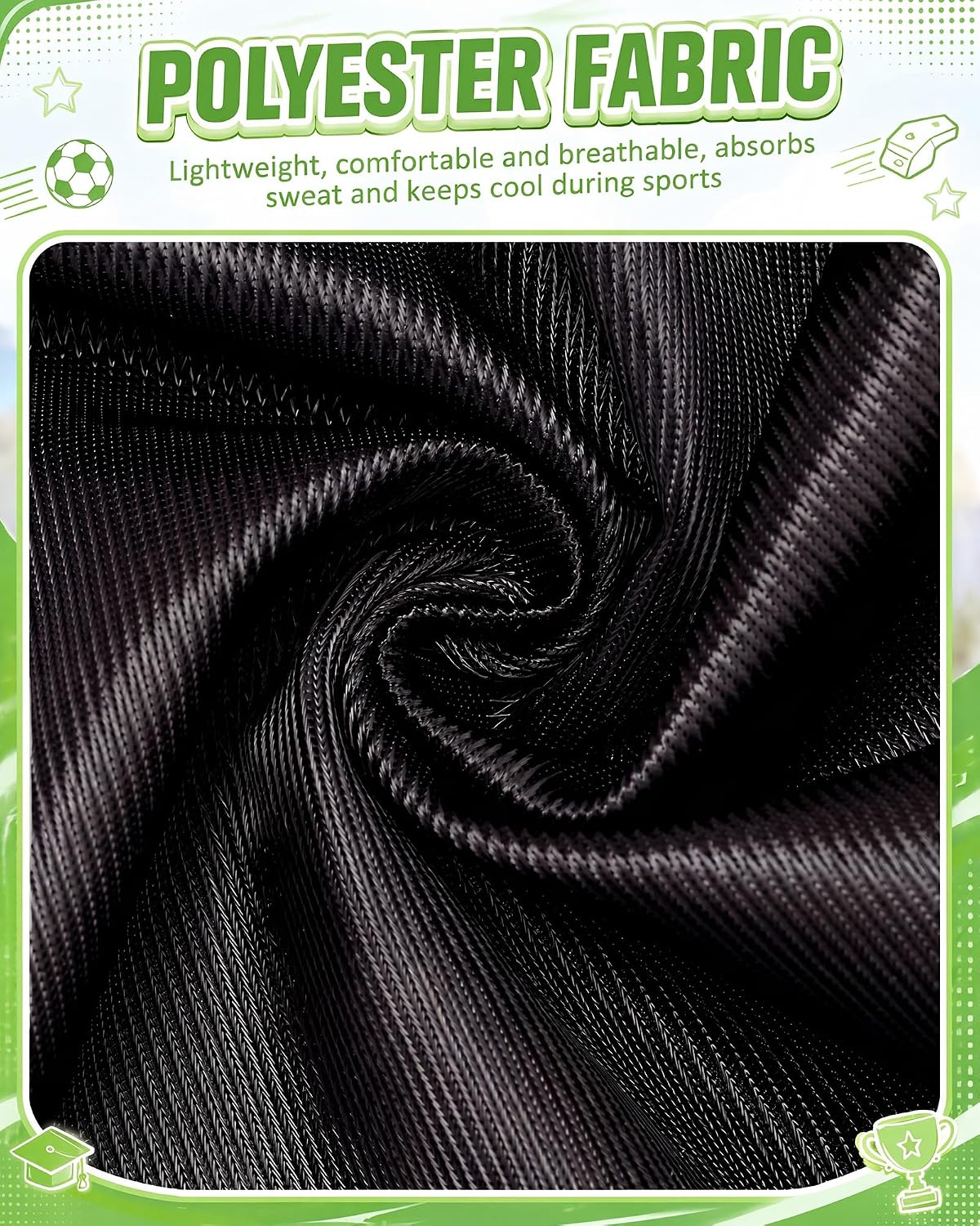Yahenda 24 Pcs Sports Pinnies Soccer Scrimmage Practice Vests Numbered Soccer Team Pennies with Belt for Adult - Image 6