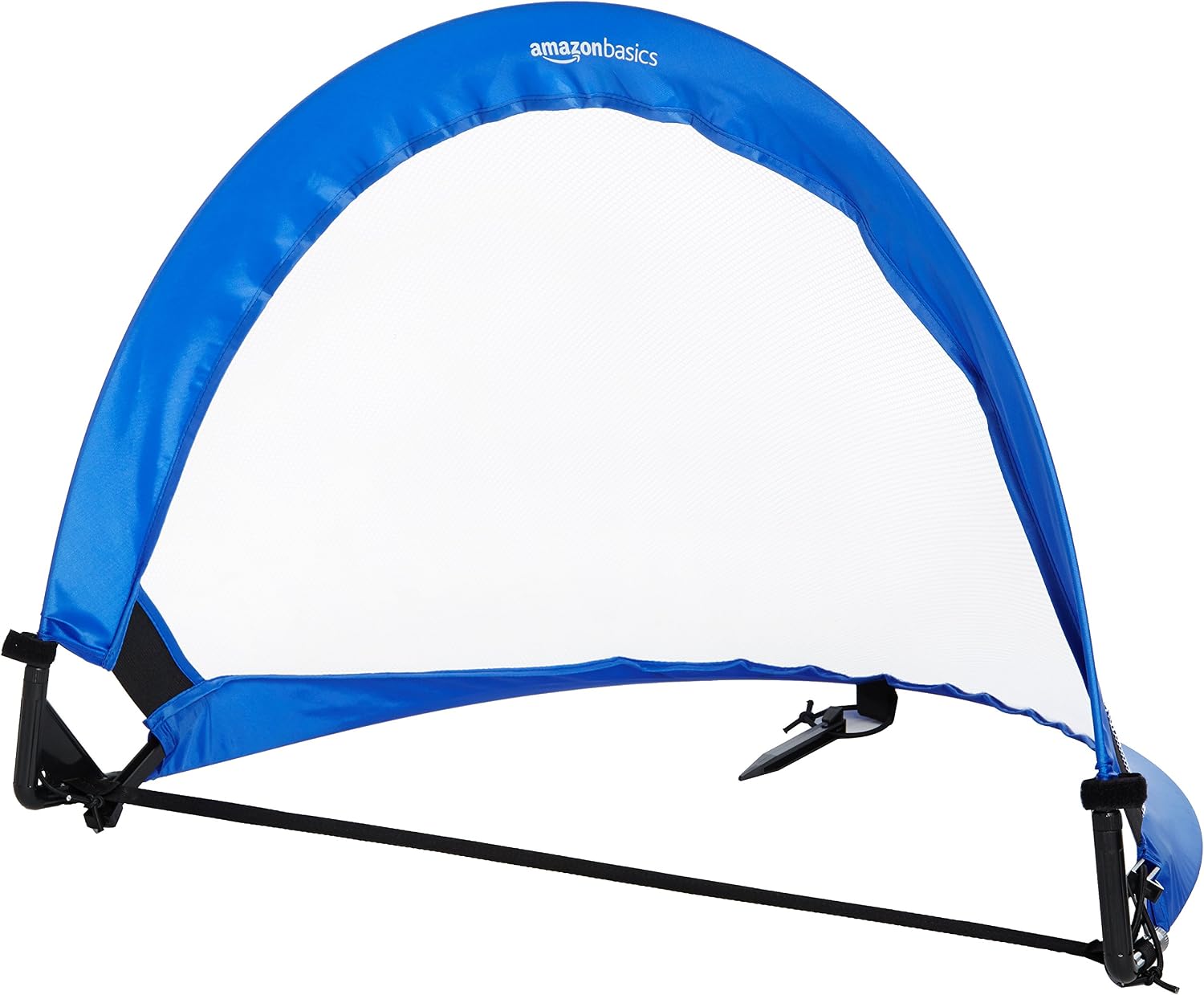 Amazon Basics Portable Pop Up Soccer Goal Set for Kids, Training Equipment, Outdoor Sports Games, Backyard Soccer, Blue, 2-Pack - Image 2