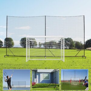 Ball Stop Net System with Wheels Mo...