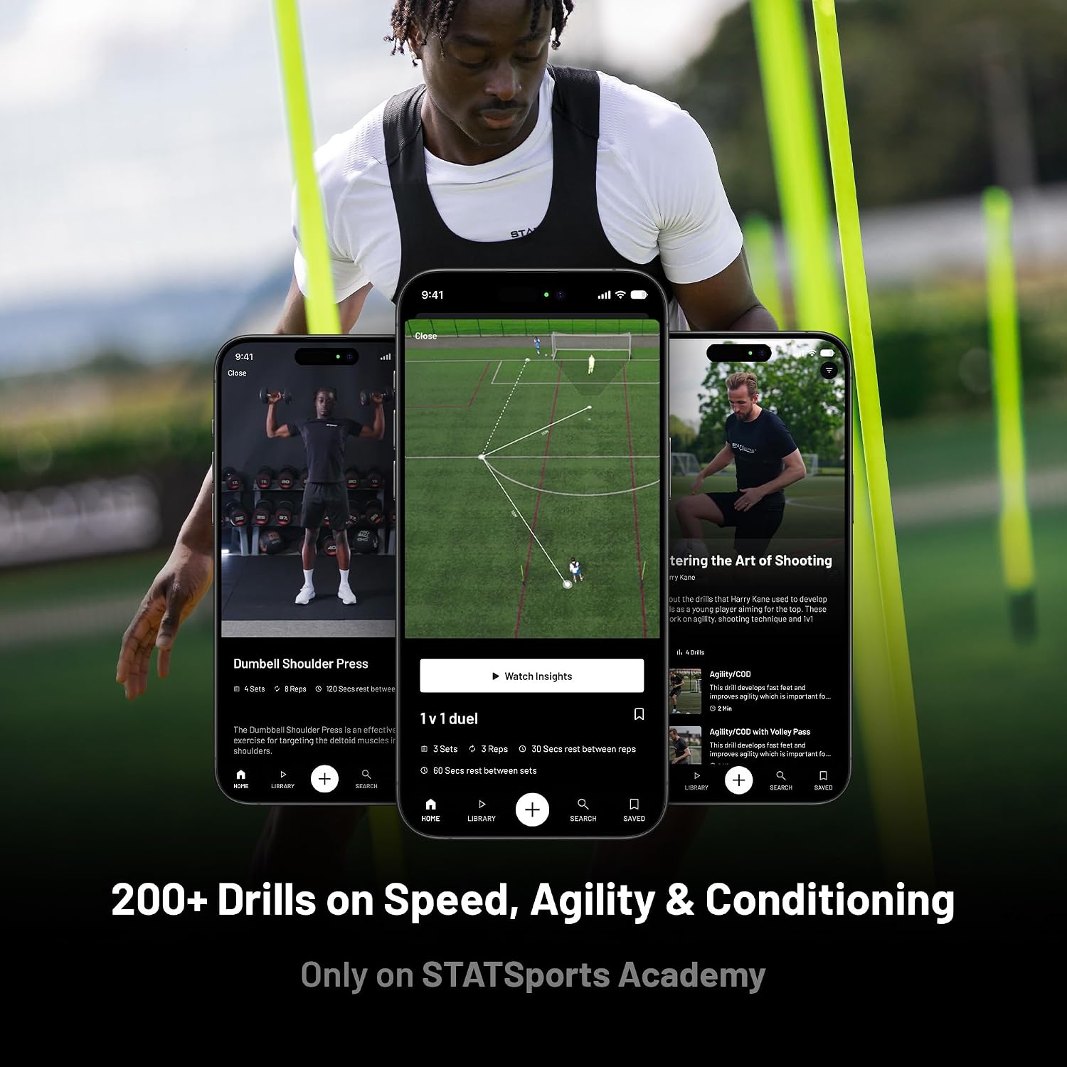 STATSports Academy GPS Soccer Tracker Vest – 24 Key Metrics | 200+ video drills, pro coaching, nutrition & recovery guidance, exclusive Premier League masterclasses, progress tracking - Image 7