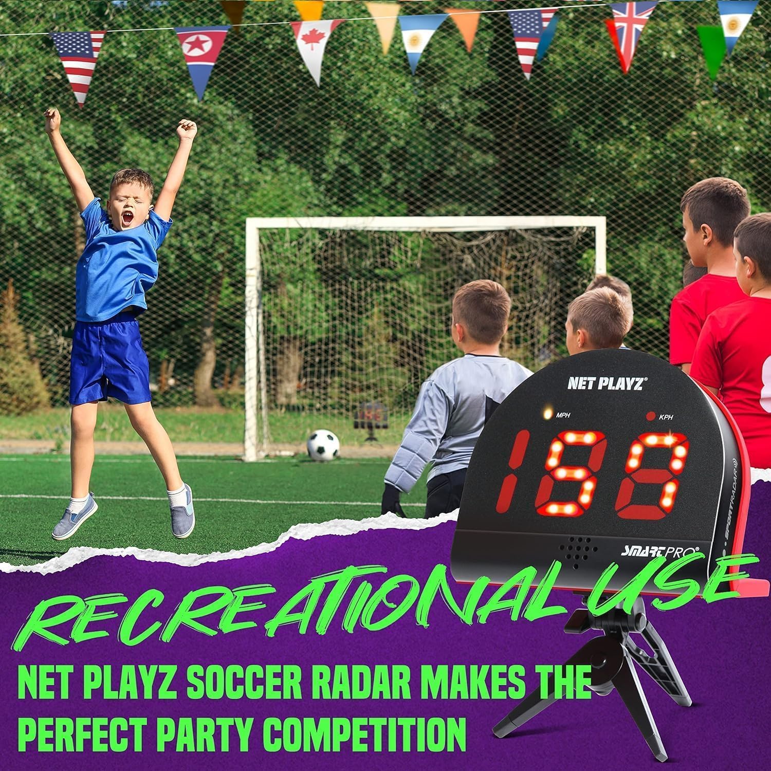 Soccer Gfits Training Equipment & Gear - Radars, Speed Sensors (Hands-Free) Radar Guns, Shooting Speed Guns for Soccer Players - Image 5