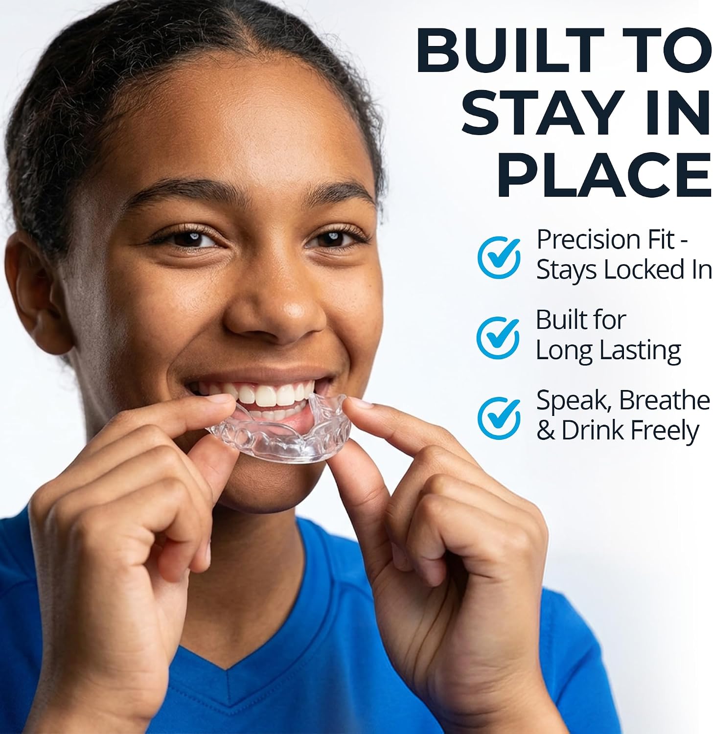 Professional Sport Mouth Guards- 2 Pack - No BPA - Safe Clear Color - No Color Additive - Athletic Teeth Mouth Guards - Fit Any Mouth Size - Custom Fit - Free Carrying case Included - Image 7