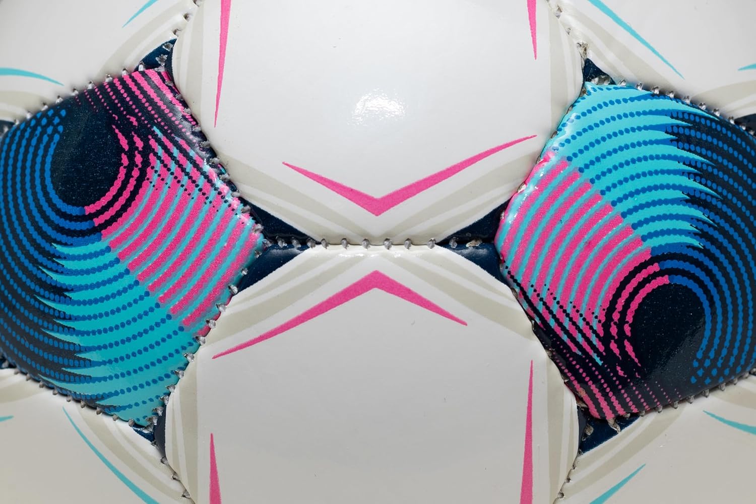 Select Brillant Super Skills Trainer Mini Soccer Ball for Skills Training, Juggling, White/Blue/Pink V25, Size 1