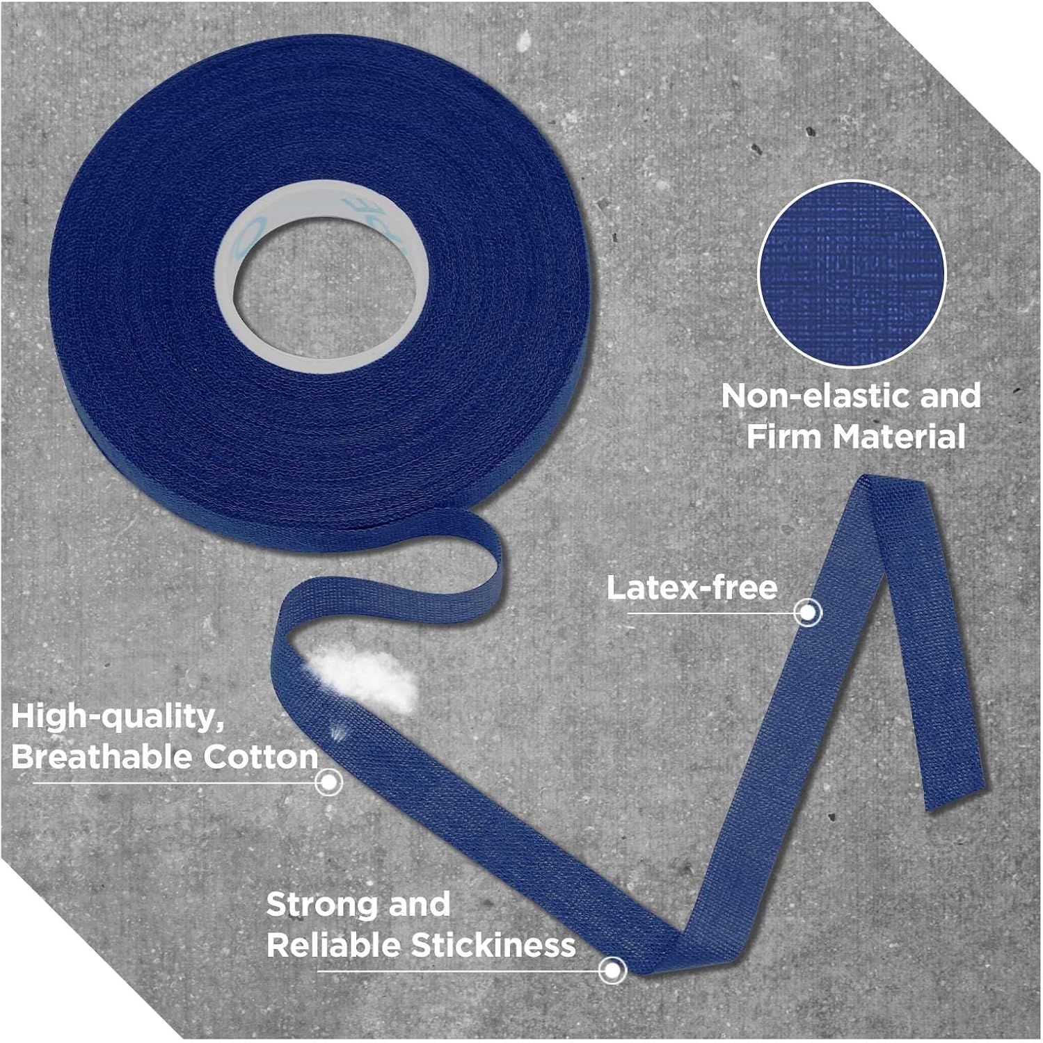 OK TAPE 8 Rolls Athletic Tape, 0.3 Inch Finger Tape, Jiu Jitsu Sports Tape | for BJJ, Boxing, Climbing, Add Grip & Protect Fingers and Toes (0.3" x 45 Ft, Black+White+Navy Blue+Red) - Image 5