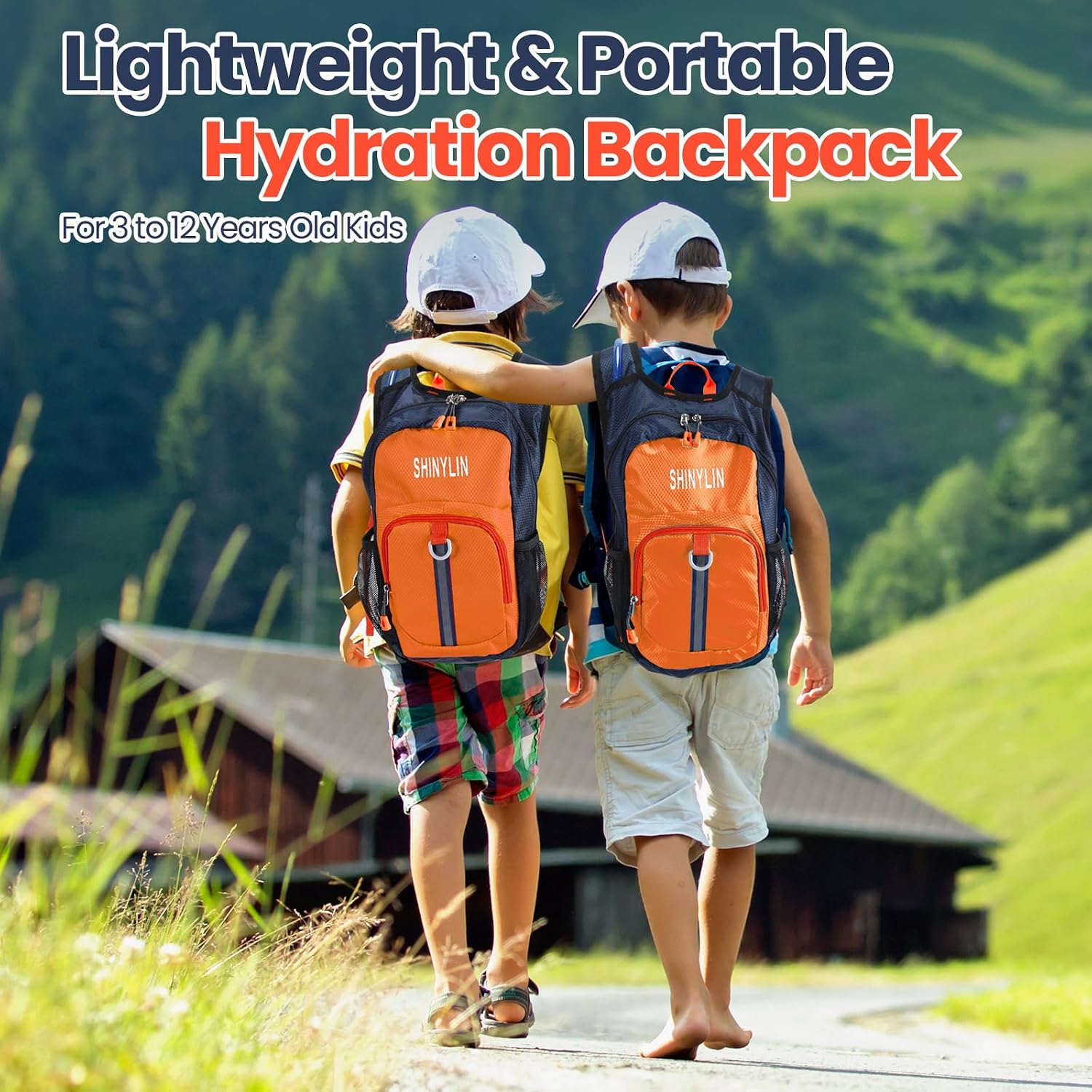 Shinylin Kids Hydration Backpack with 1.5L Water Bladder Hiking Backpack Lightweight for Boys or Girls Children Biking Climbing Running Cycling - Image 7