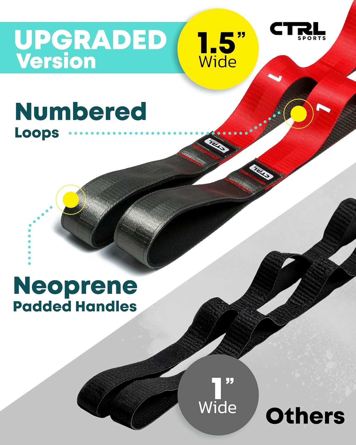 Stretching Strap with Loops - Non Elastic Yoga Strap for Physical Therapy | Video Exercises Included - Stretch bands for Stretching Equipment and Flexibility - Fascia, Hamstring & Leg Stretcher Belt - Image 8
