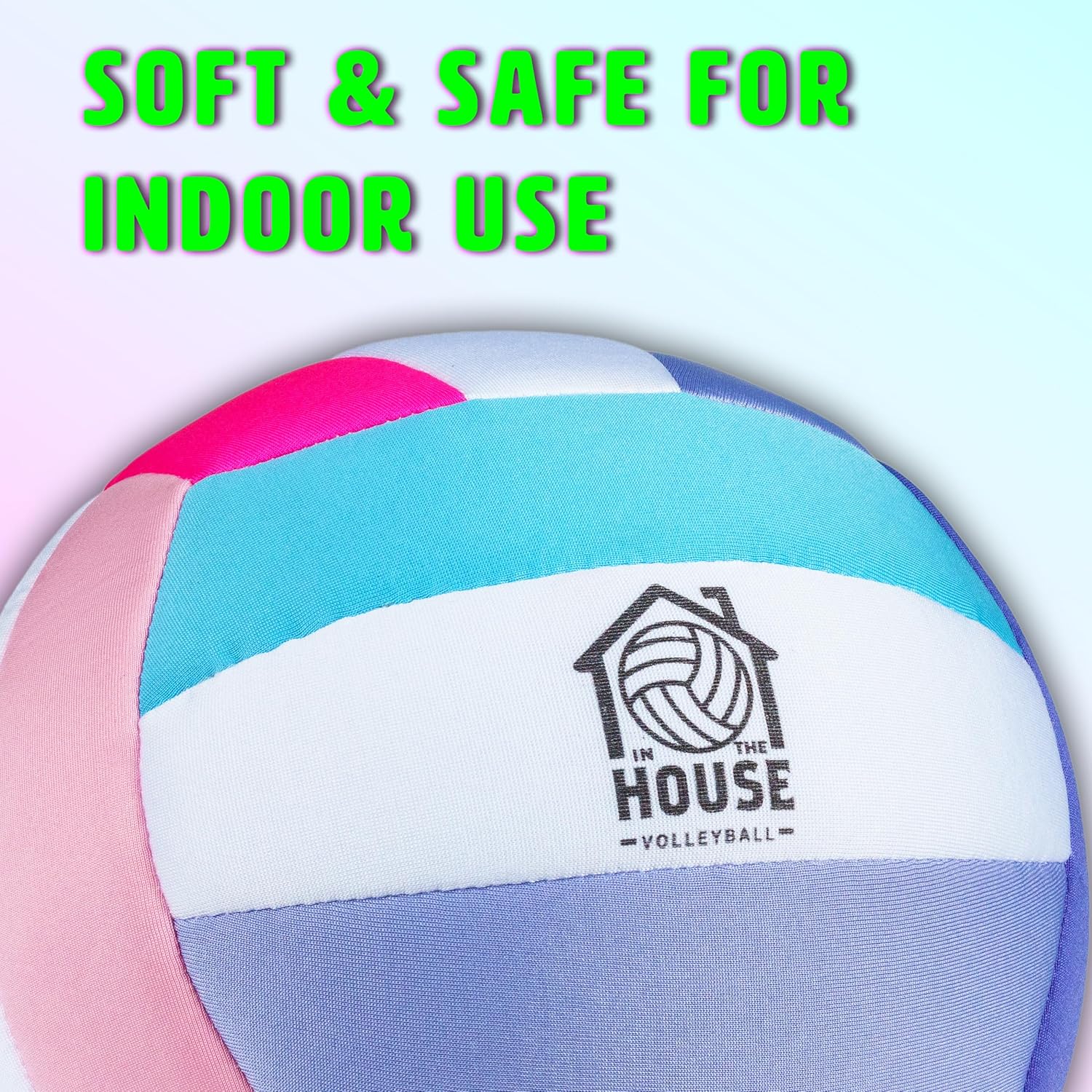 in The House Soft Indoor Volleyball for Boys & Girls (Ages 3+) – Realistic Feel - Training Ball for Indoor Play - Bring Vball Practice Home - Great Gift for Any Volleyball Player - Image 2