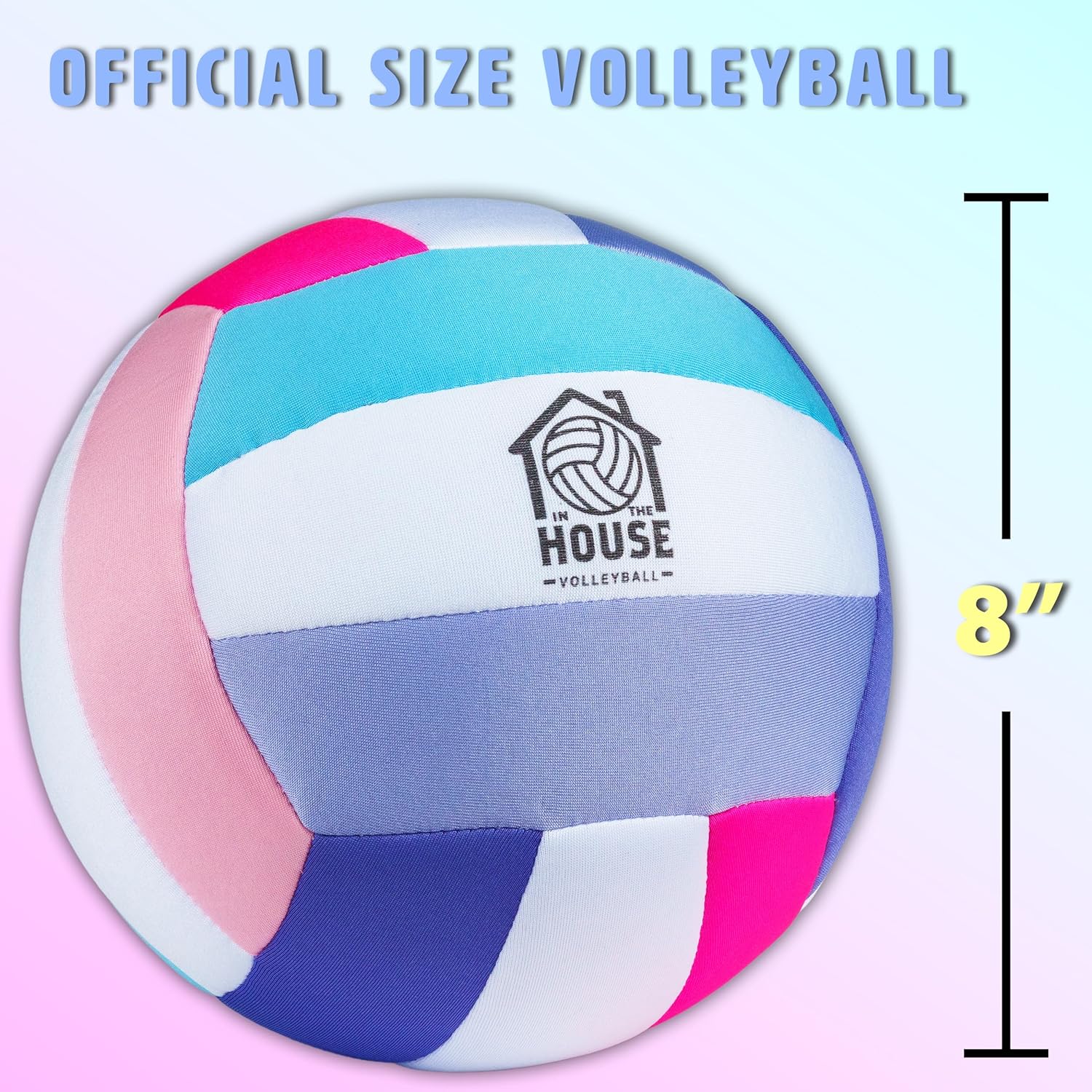 in The House Soft Indoor Volleyball for Boys & Girls (Ages 3+) – Realistic Feel - Training Ball for Indoor Play - Bring Vball Practice Home - Great Gift for Any Volleyball Player - Image 3