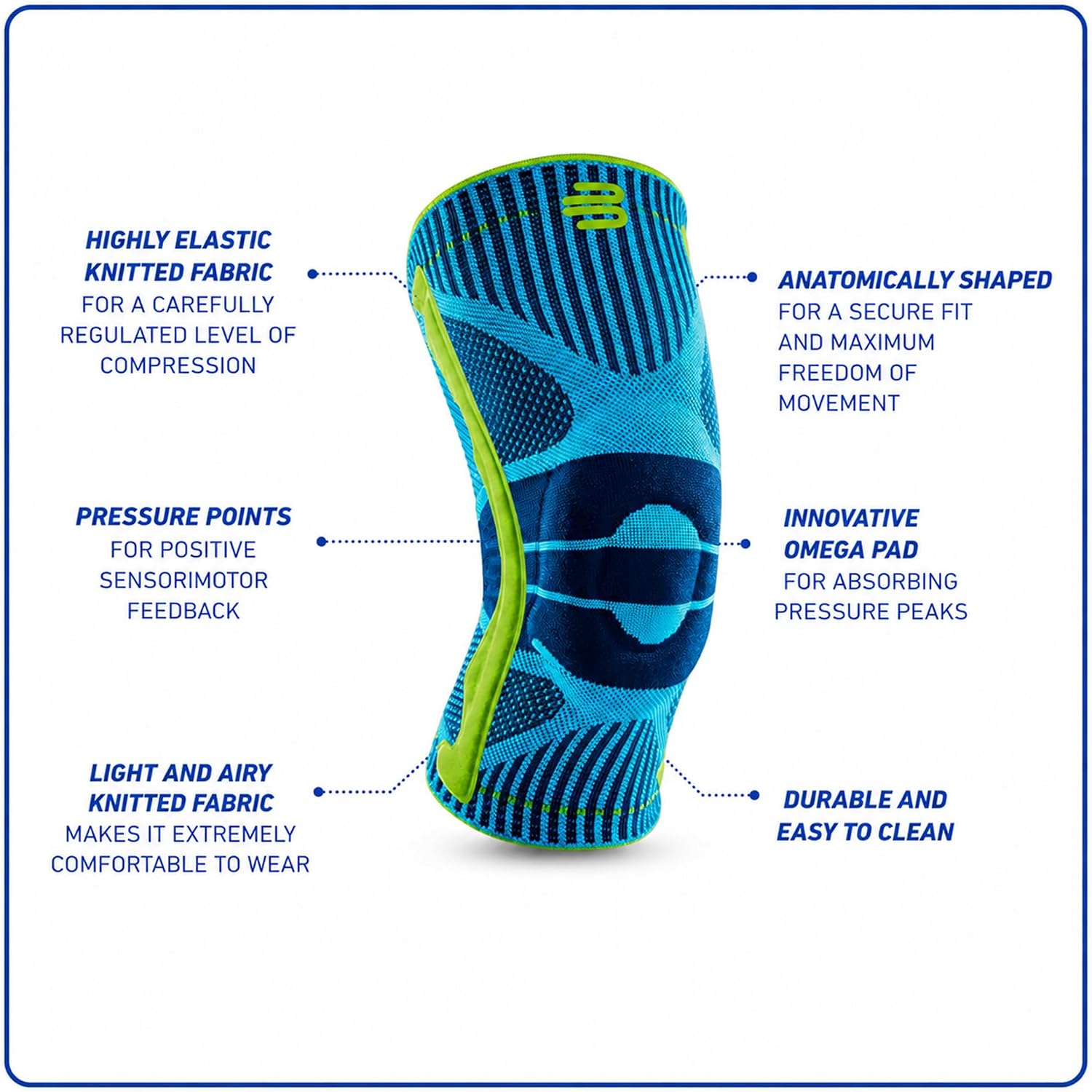 Bauerfeind Sports Knee Support - Knee Brace for Pain Relief and Stabilization - Patellar Knee Pad for Enhanced Support - Targeted Compression - Lightweight & Durable - Image 3