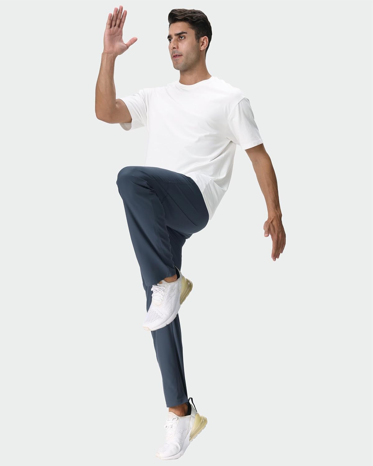 Rapoo Mens Lightweight Hiking Pants Quick Dry Stretch Joggers for Running Workout Casual - Image 6
