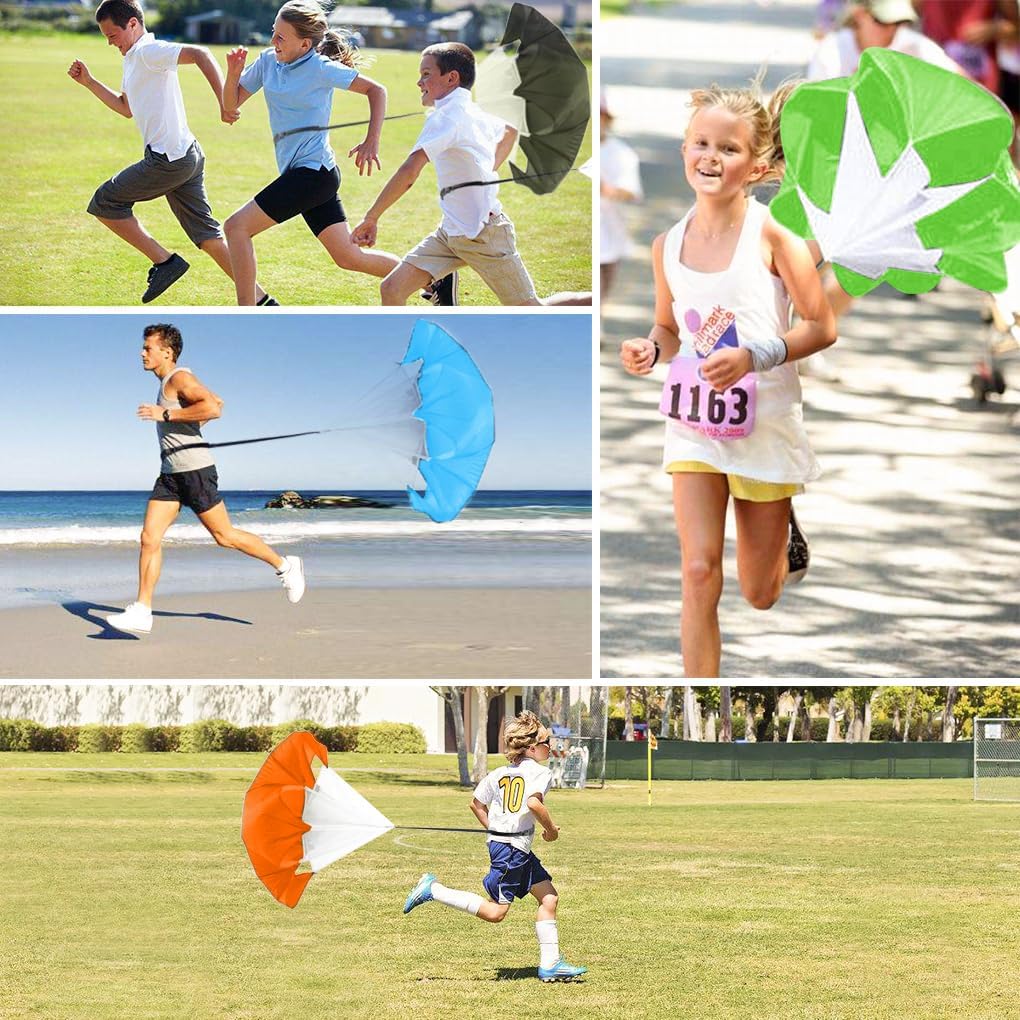 Bfsmile Running Speed Training 56" Parachute with Adjustable Strap, Free Carry Bag. Speed Chute Resistance Running Parachute for Kids Youth and Adults - Image 6