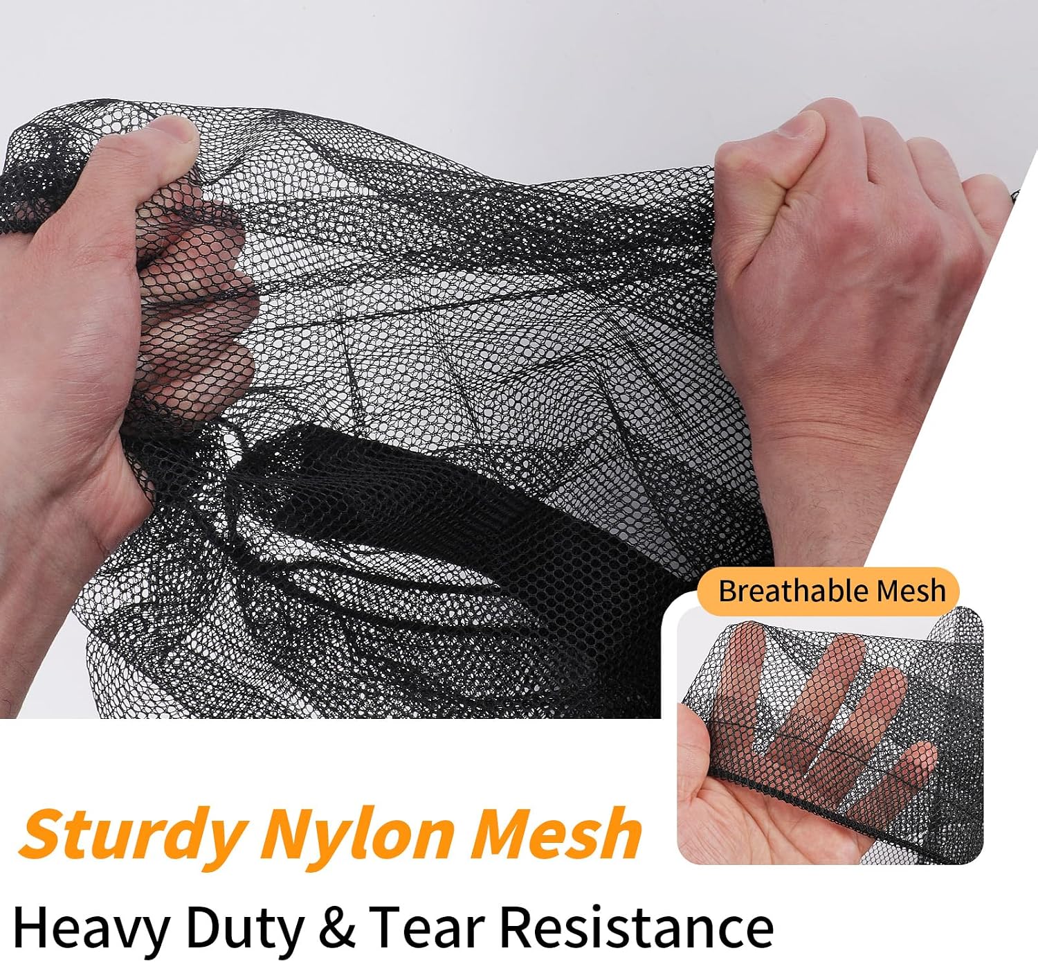 Extra Large Mesh Ball Bag, Heavy Duty 24"x36" Hold 8-10 Soccer Basketball | Drawstring Sports Equipment Net Sack, Shoulder Strap and Storage Pocket for Coaches, Teams, Volleyball Football - Image 3