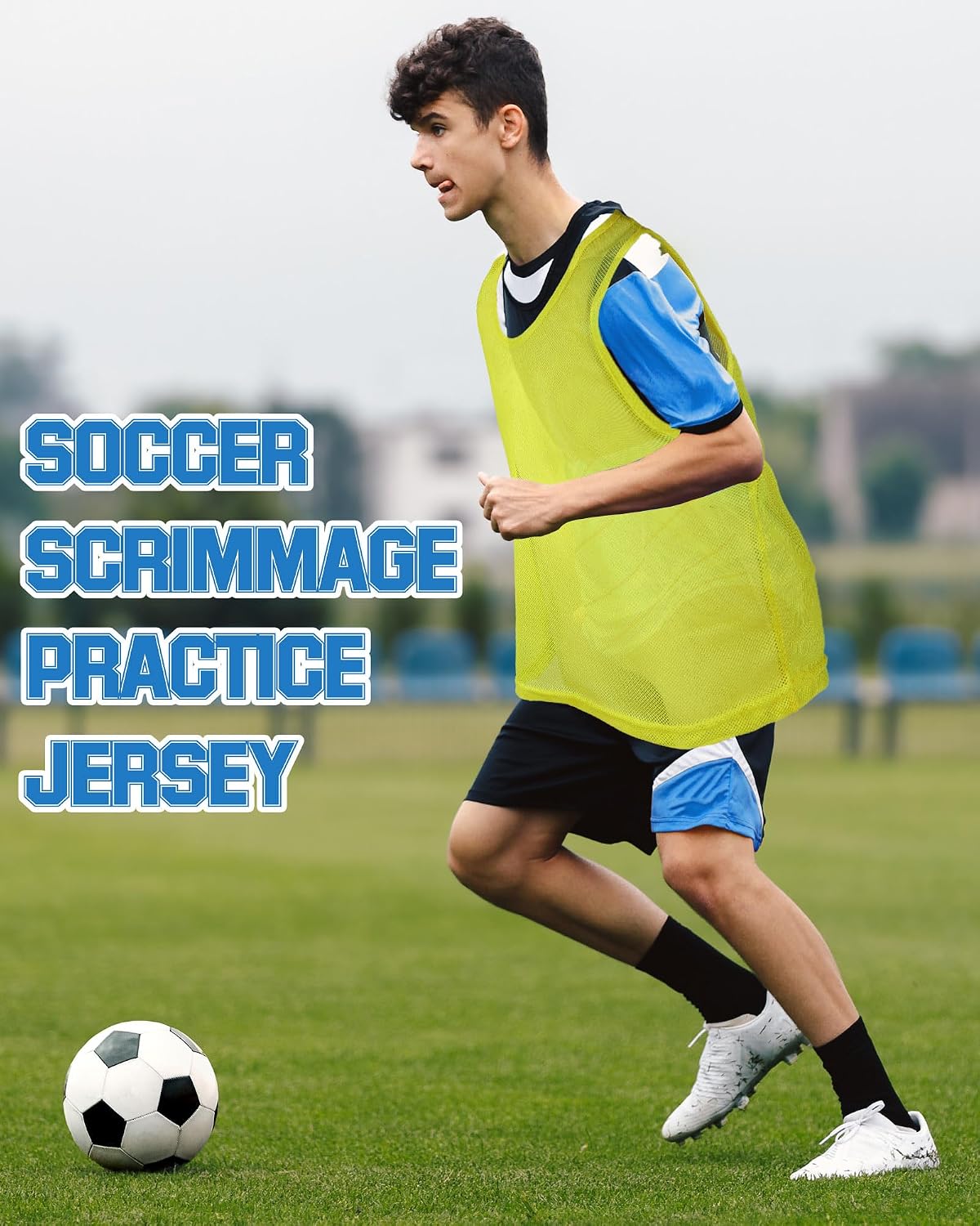 Pasimy 36 Pcs Adult Pinnies Scrimmage Vests Youth Pinnies Team Practice Jerseys for Sports Soccer Football Basketball - Image 3