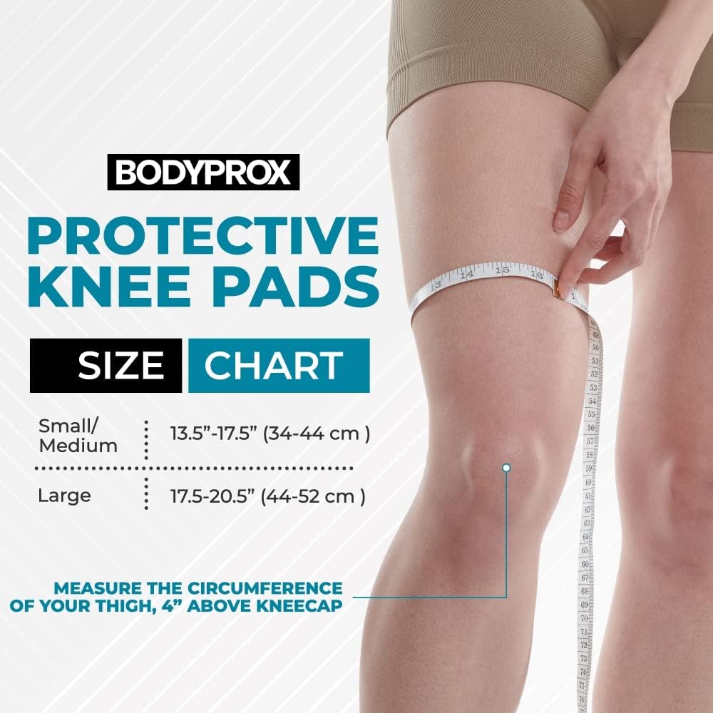 Bodyprox Protective Knee Pads, Thick Sponge Anti-slip Knee Sleeve - Image 2
