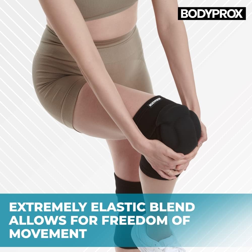 Bodyprox Protective Knee Pads, Thick Sponge Anti-slip Knee Sleeve - Image 4