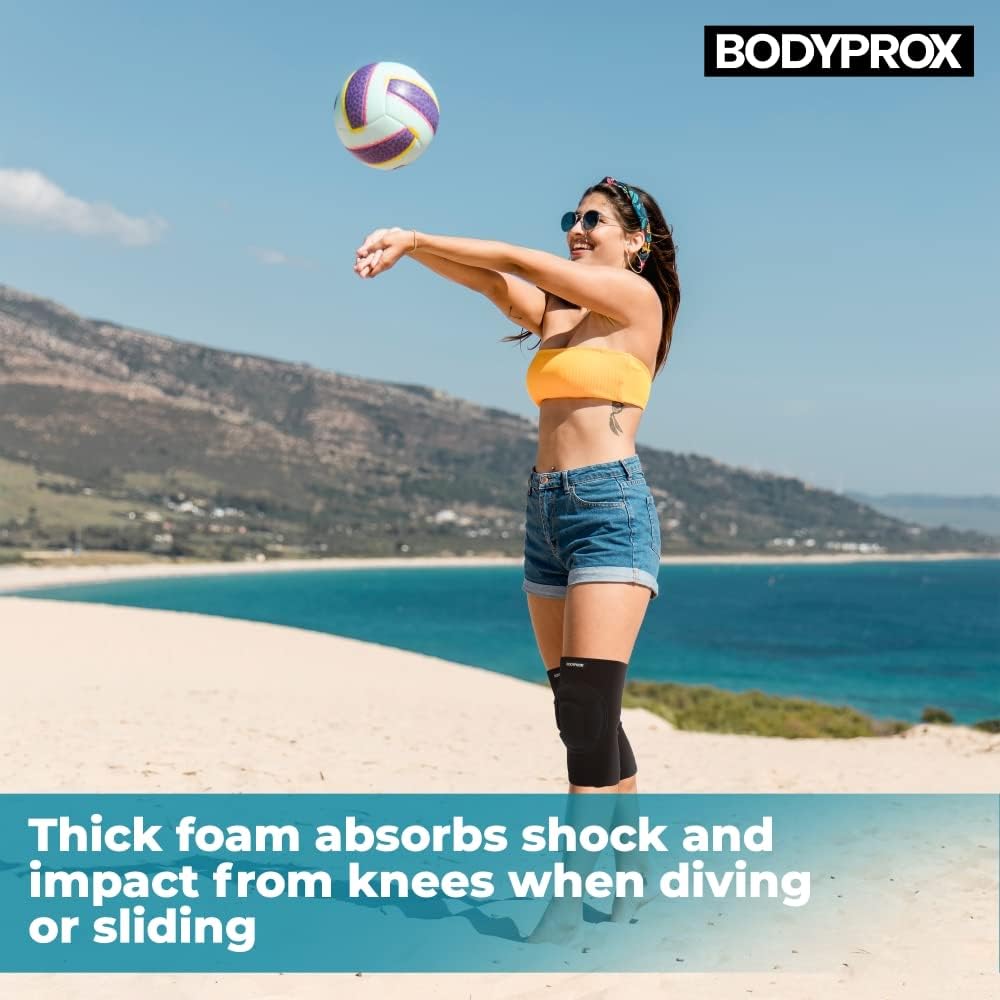 Bodyprox Protective Knee Pads, Thick Sponge Anti-slip Knee Sleeve - Image 5