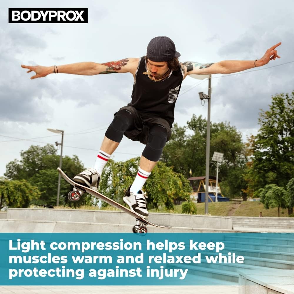 Bodyprox Protective Knee Pads, Thick Sponge Anti-slip Knee Sleeve - Image 6