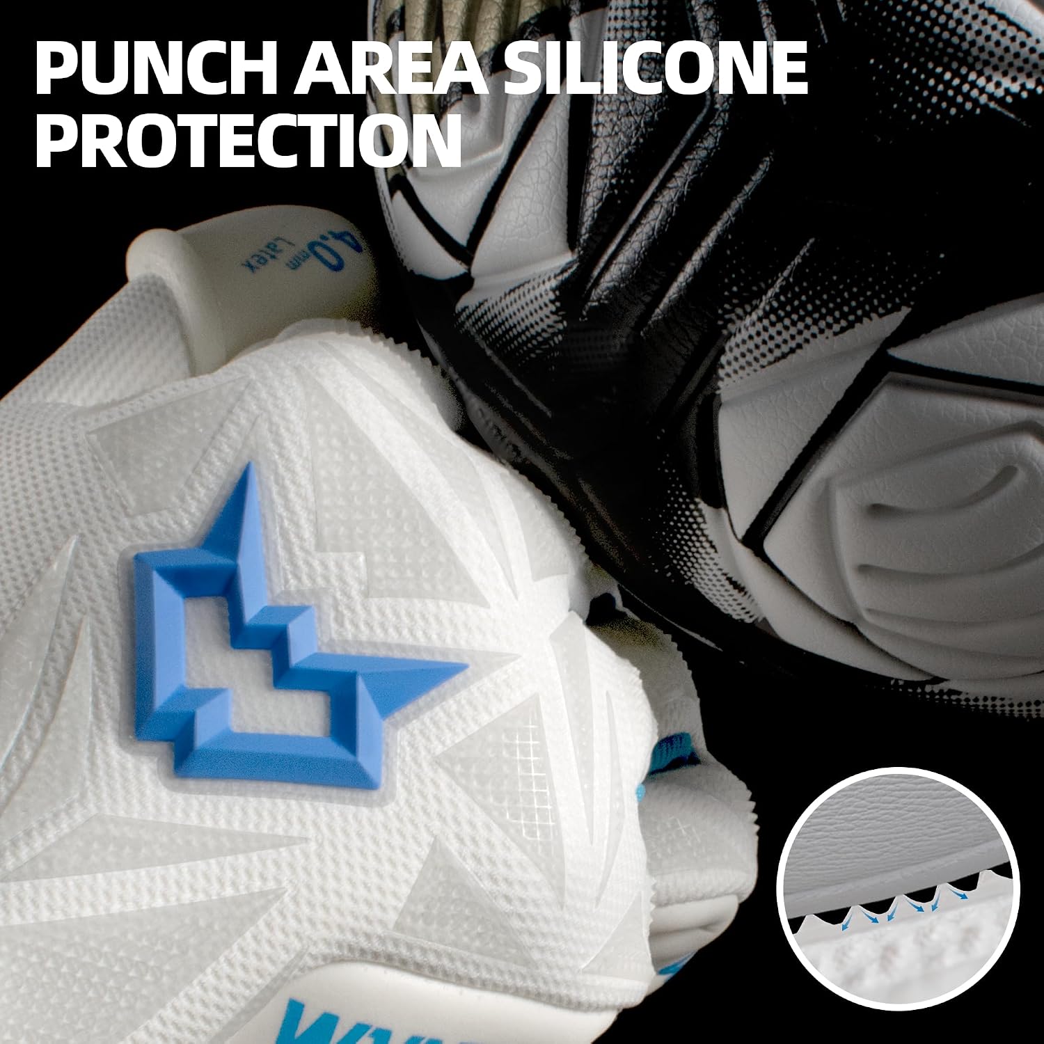Professional Goalkeeper Gloves for Adults and Youth Soccer Goalie Gloves Breathable Soccer Gloves High Performance Guantes De Portero with 4+3mm Sticky Super Grip Latex Palm - Image 4