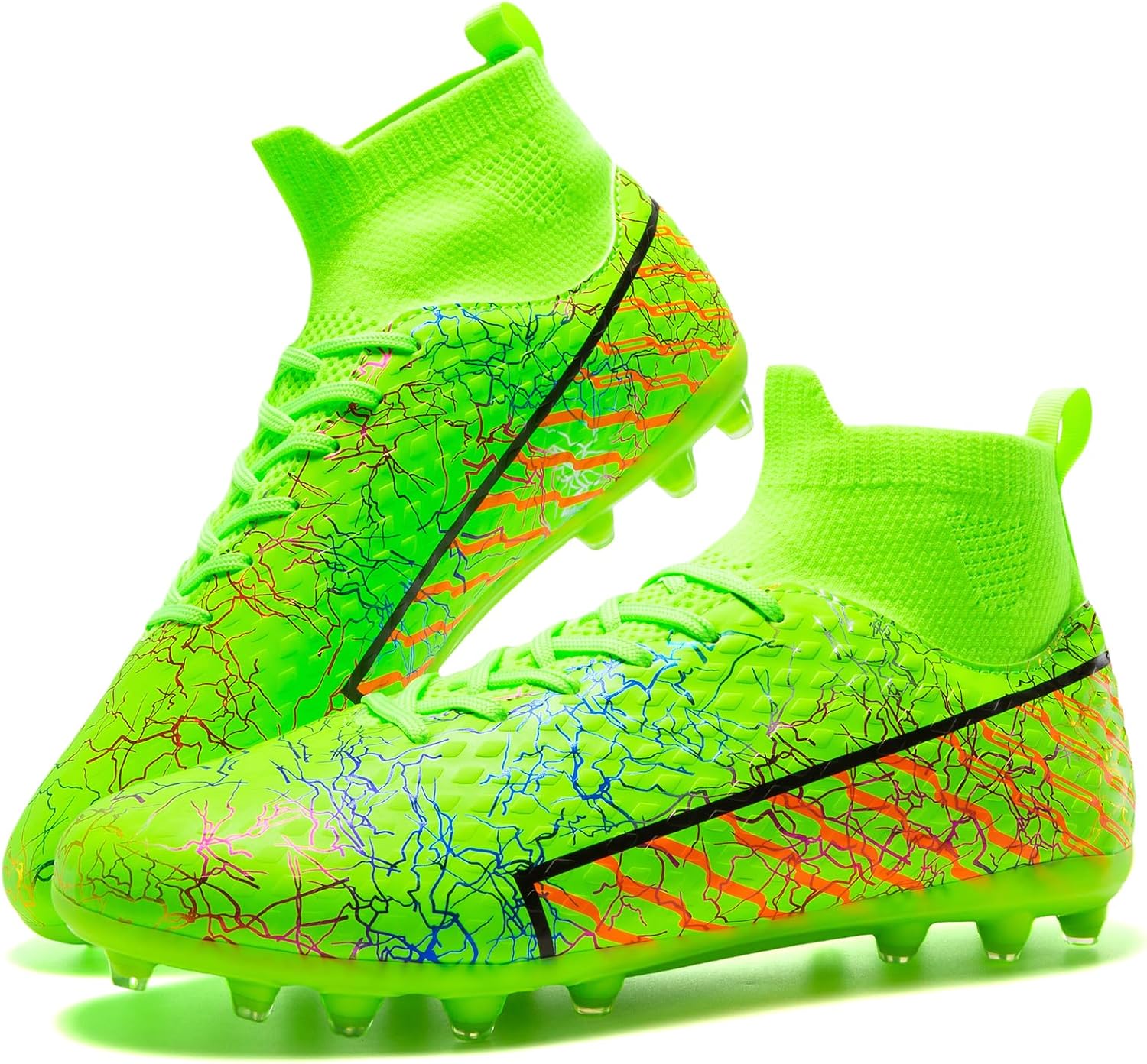 Youth Soccer Cleats - Lightweight High-Top Football Boots for Training - Image 2