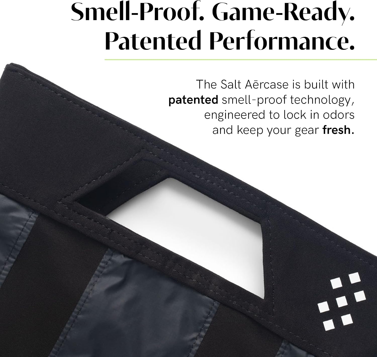 Salt Aērcase Smell Proof Cleat Bag – XL Size - Athletic Soccer & Golf Shoe Bag for Smelly Cleats & Gym Shoes- Durable, Water-Resistant, & Easy to Clean - Image 2