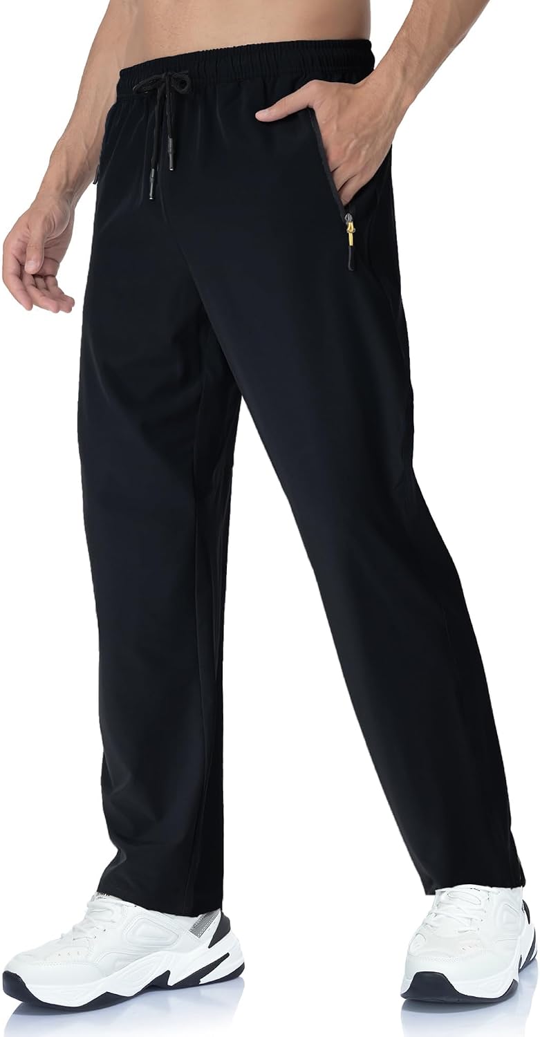 Rapoo Mens Lightweight Hiking Pants Quick Dry Stretch Joggers for Running Workout Casual