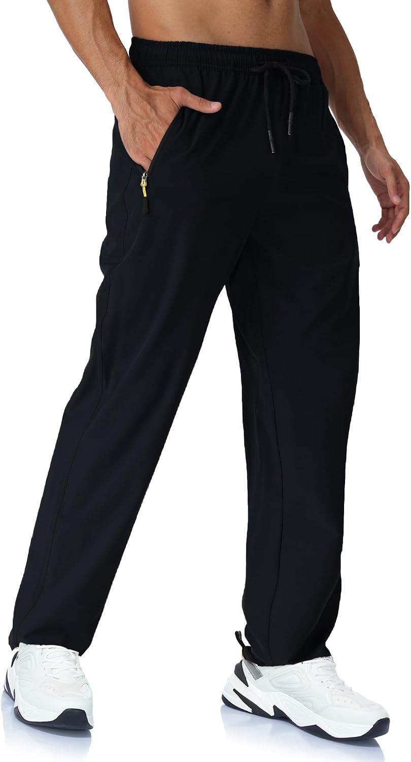 Rapoo Mens Lightweight Hiking Pants Quick Dry Stretch Joggers for Running Workout Casual - Image 2