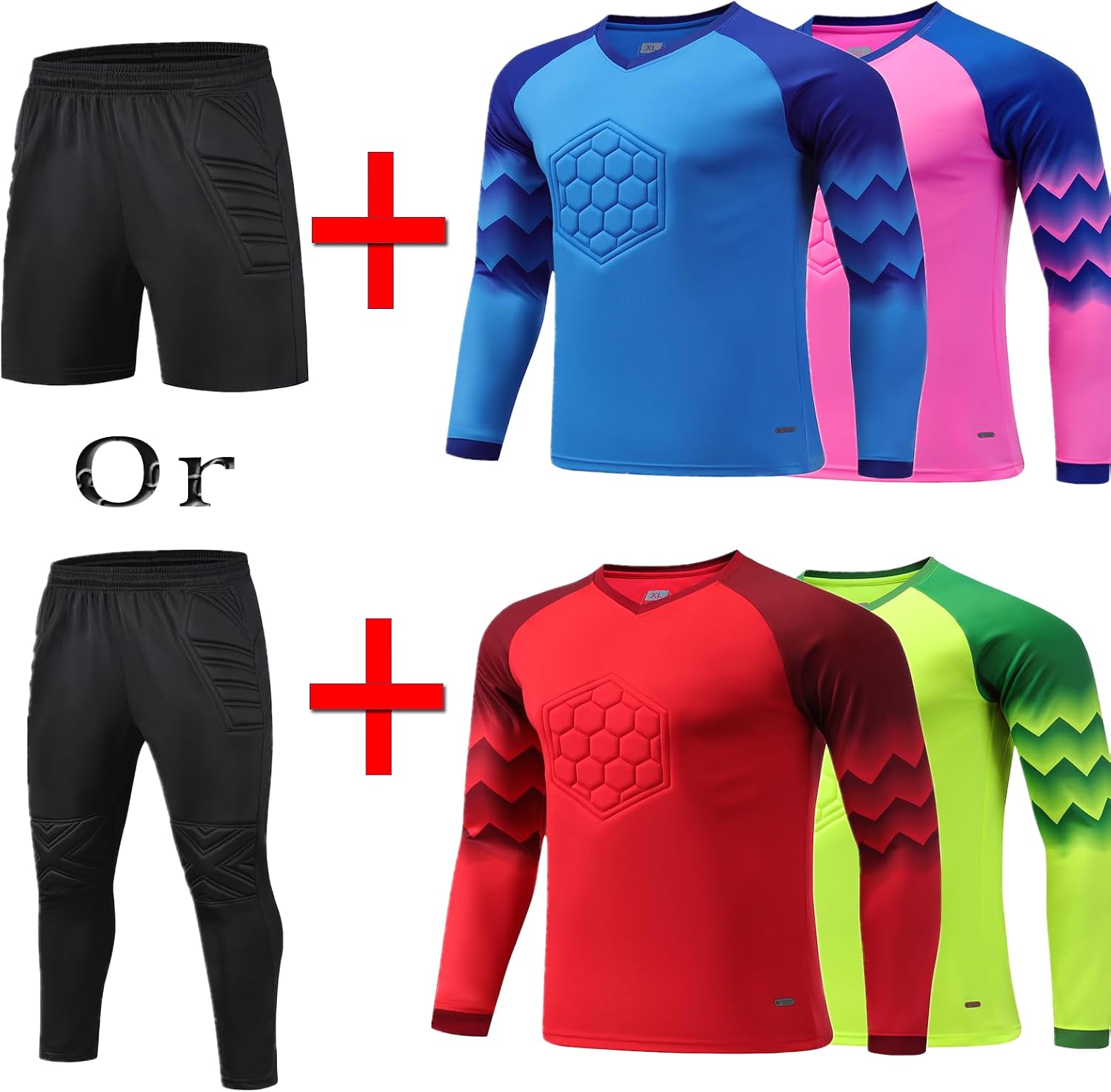 Custom Goalkeeper Jersey for Kids Adults Personalized Soccer Goalie Jersey for Men with Logo Name Number Padded Goalie Jersey - Image 5