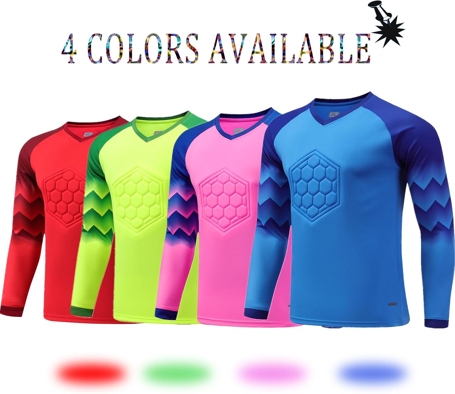 Custom Goalkeeper Jersey for Kids Adults Personalized Soccer Goalie Jersey for Men with Logo Name Number Padded Goalie Jersey - Image 6