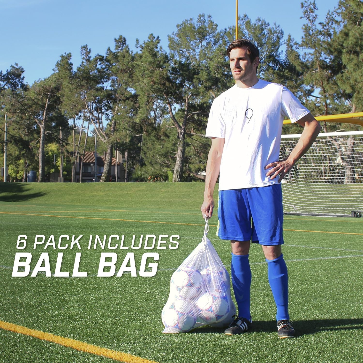 GoSports Premier Soccer Balls - Single or 6 Pack - Sizes 3, 4, 5, with Ball Pump - Image 3