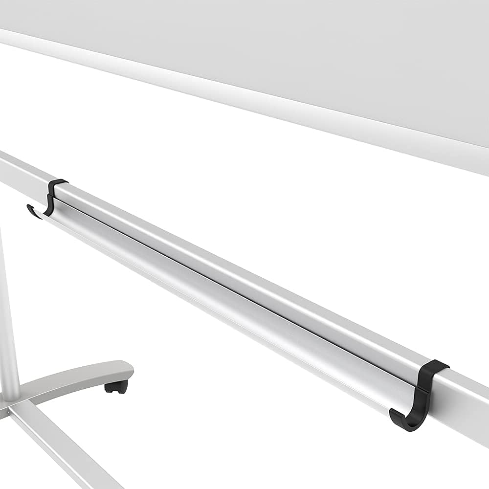 VIZ-PRO Double-Sided Magnetic Mobile Whiteboard on Wheels, 48 x 36 Inches | Rolling Dry Erase Board with Stand for School Office Home 4' x 3' - Image 3