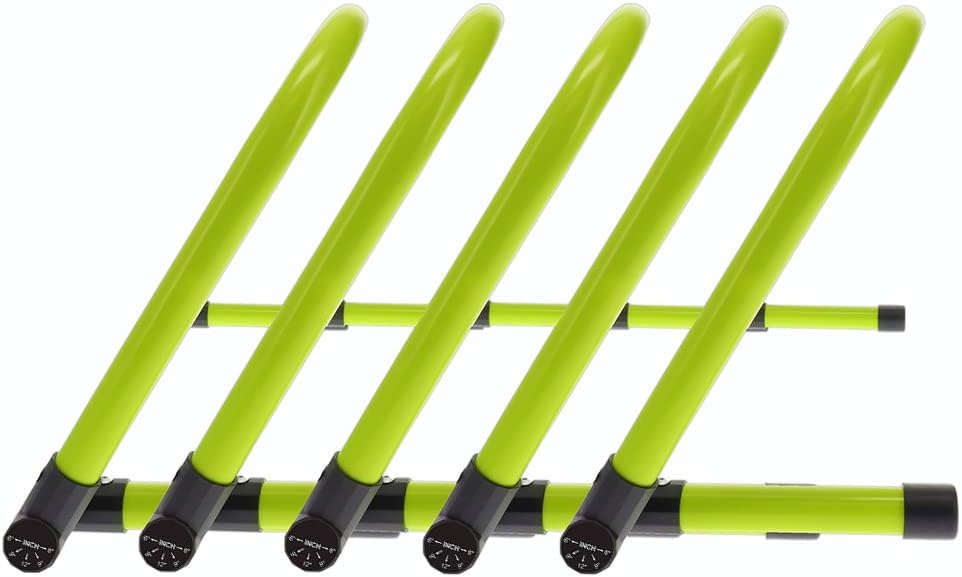 Body Sport Adjustable Athletic Speed Training Hurdles, Jumping & Speed Training Fitness Equipment, Hurdles for Track & Field, Basketball, Soccer & More, Set of 5 - Image 7