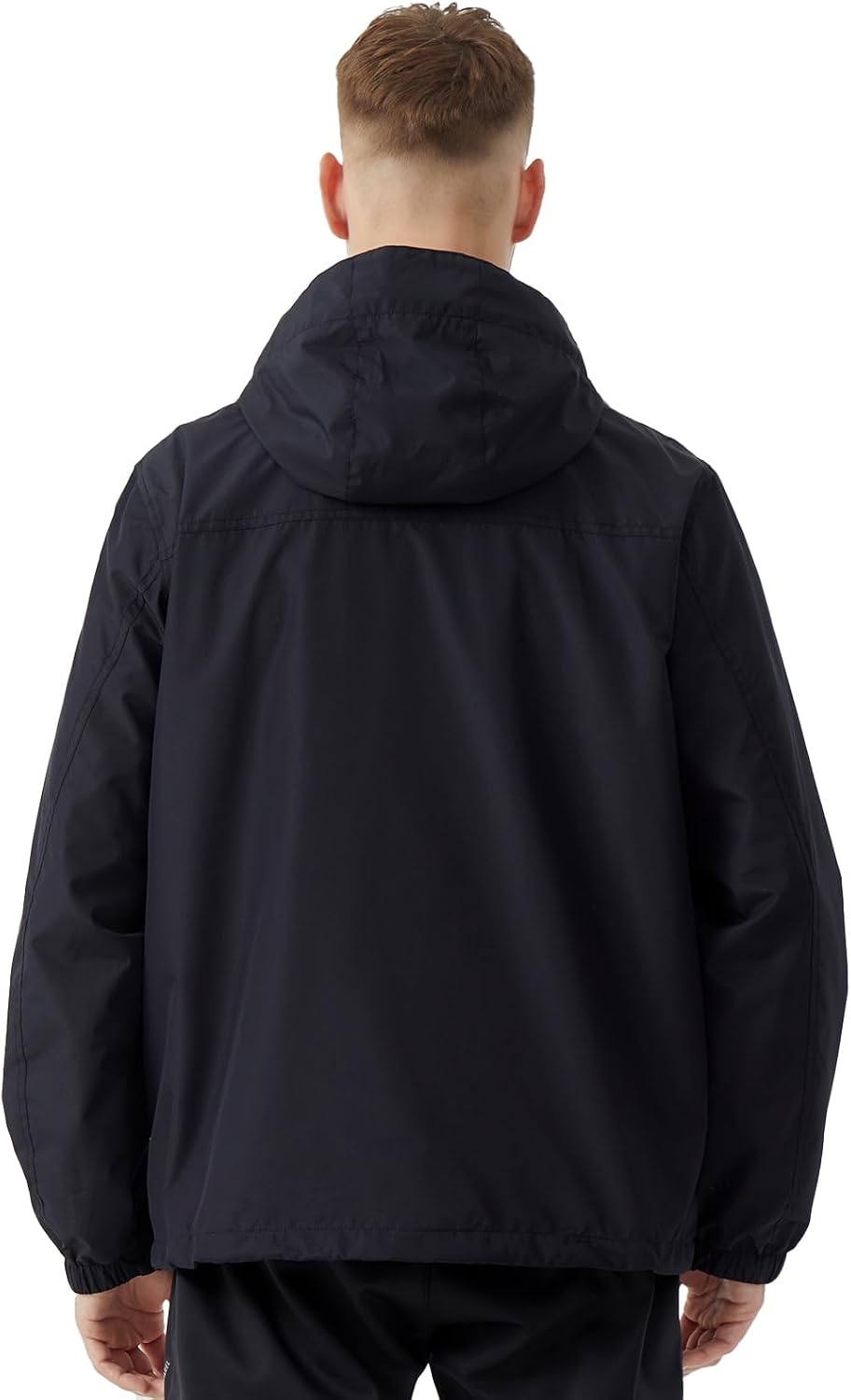 Men's Lightweight Hooded Jacket Waterproof Windbreaker Raincoat Shell Jacket for Outdoor Hiking Traval - Image 2