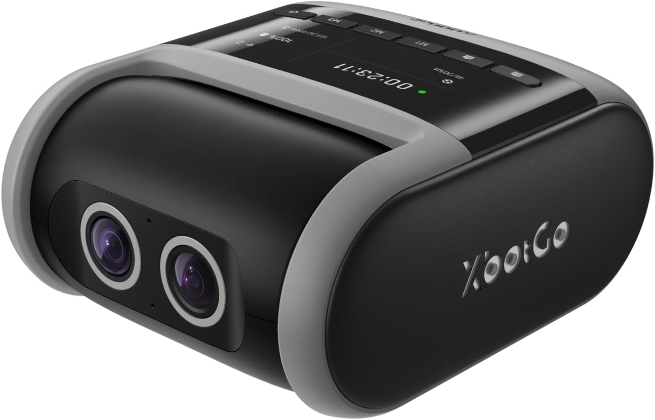 XbotGo Falcon All-in-One AI Action Camera, 4K Auto Tracking Sport Camera for Soccer, Basketball & Football, Dual-Lens Team Sports Recorder with Live Streaming, No Subscription Required (Shadow Grey)